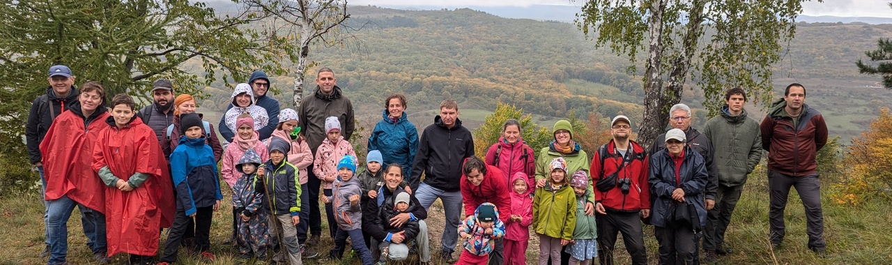 Csoportkép a Brüll-kilátón