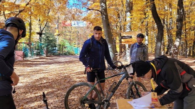 A kerékpárosoknak kerülniük kellett a vadászok miatt, a szaladók közül pedig többen is eltévedtek az Adrenalin Parkig_FOTÓ Vigh Gyöngyi