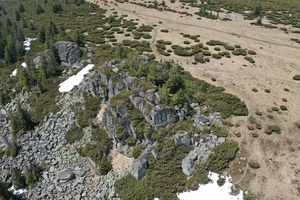 A Tolvajkő légifelvételről