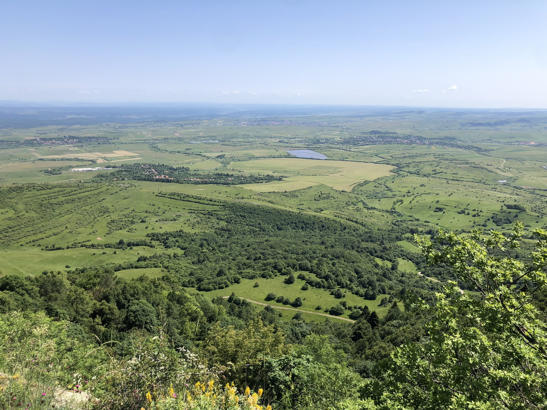 Kilátás a Kőhegyről a Kalotaszegi-medencére